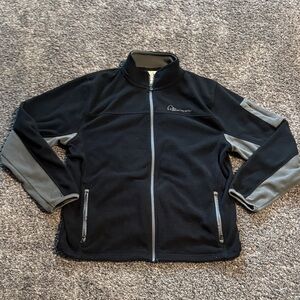 Men's Duck’s Unlimited Black and Gray Lightweight Fleece Jacket